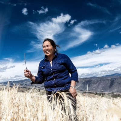 SHE GROWS THE FUTURE